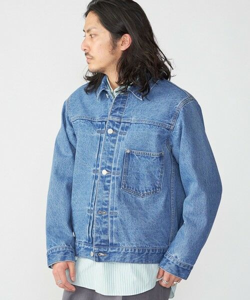 SHIPS / シップス Gジャン・デニムジャケット | SHIPS: 〈セットアップ対応〉13.5oz リラックス デニム トラッカー ジャケット | 詳細15