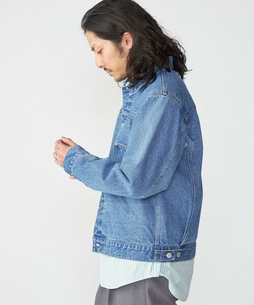 SHIPS / シップス Gジャン・デニムジャケット | SHIPS: 〈セットアップ対応〉13.5oz リラックス デニム トラッカー ジャケット | 詳細16