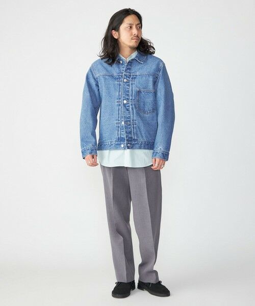 SHIPS / シップス Gジャン・デニムジャケット | SHIPS: 〈セットアップ対応〉13.5oz リラックス デニム トラッカー ジャケット | 詳細8