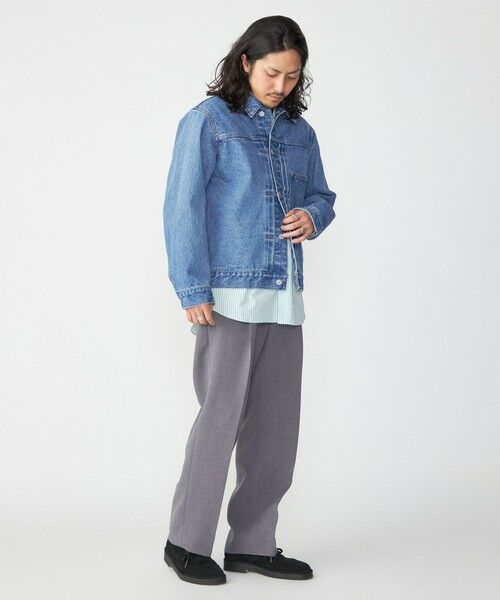 SHIPS / シップス Gジャン・デニムジャケット | SHIPS: 〈セットアップ対応〉13.5oz リラックス デニム トラッカー ジャケット | 詳細13