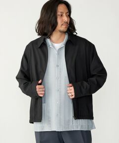 SHIPS / シップス ブルゾン | SHIPS: 〈手洗い可能・ストレッチ・防シワ〉シャツ ジップ ブルゾン
