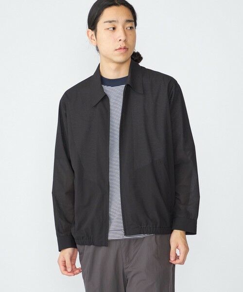 SHIPS / シップス ブルゾン | SHIPS:〈洗濯機可能〉ローン シャツ ジップ ブルゾン(ブラック)