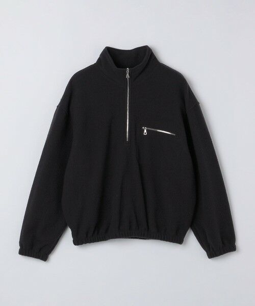 SHIPS / シップス ブルゾン | RIER: HALF ZIP FLEECE PULLOVER（ダークグレー）