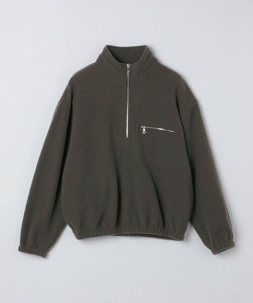 SHIPS / シップス ブルゾン | RIER: HALF ZIP FLEECE PULLOVER（ブラウン）