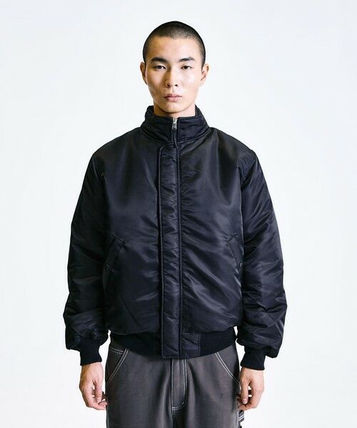 SHIPS / シップス ブルゾン | City Ambient Products: スタンドカラー MA-1 ジップアップ ブルゾン | 詳細5