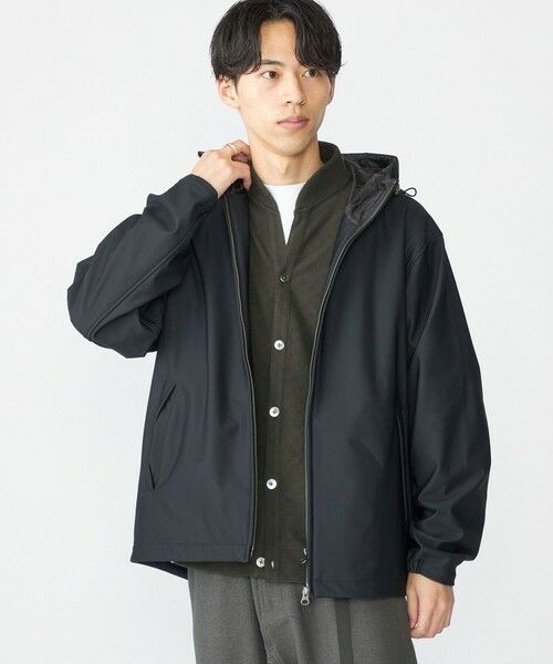 SHIPS / シップス ブルゾン | SHIPS:〈洗濯機可能〉ポンチ 裏フリース ストレッチ マウンテン パーカー | 詳細7