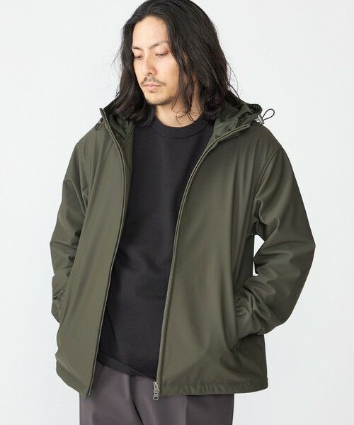 SHIPS / シップス ブルゾン | SHIPS:〈洗濯機可能〉ポンチ 裏フリース ストレッチ マウンテン パーカー | 詳細15