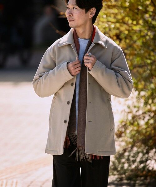 SHIPS / シップス ブルゾン | SHIPS: ダウン ファブリック オーバー ジャケット(ベージュ)