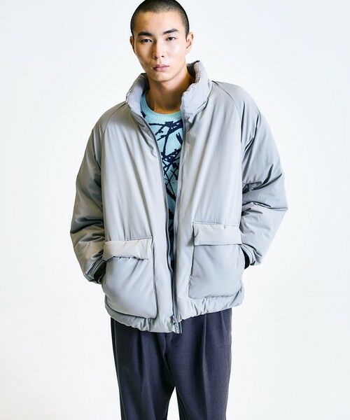 SHIPS / シップス ブルゾン | City Ambient Products:〈撥水〉ダブルポケット 中綿 スタンドカラー ブルゾン | 詳細13