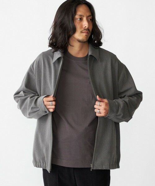 SHIPS / シップス ブルゾン | SHIPS:〈手洗い可能〉TR サージ シャツ ジップ ブルゾン | 詳細3