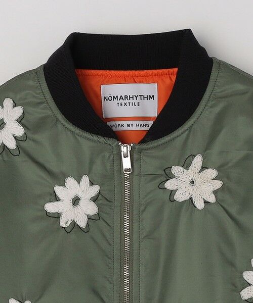 SHIPS / シップス ブルゾン | NOMARHYTHM TEXTILE: FLOWER EMBROIDERY FLIGHT JACKET | 詳細5