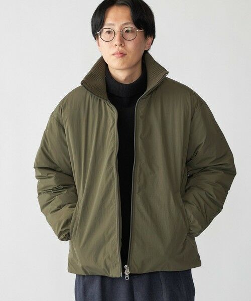SHIPS / シップス ブルゾン | 【WEB限定】SHIPS: THERMOLITE(R) パデッド リブ ジャケット(オリーブ)