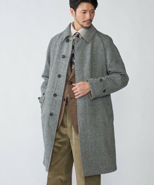 SHIPS / シップス その他アウター | SHIPS: ポリエステル/ウール ヘリンボーンツイード リバーシブル ステンカラー コート | 詳細19