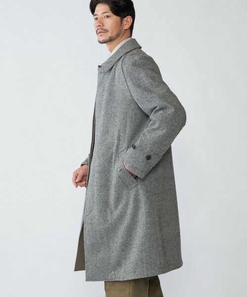 SHIPS / シップス その他アウター | SHIPS: ポリエステル/ウール ヘリンボーンツイード リバーシブル ステンカラー コート | 詳細20