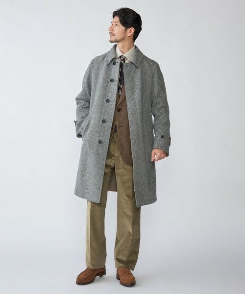 SHIPS / シップス その他アウター | SHIPS: ポリエステル/ウール ヘリンボーンツイード リバーシブル ステンカラー コート | 詳細24