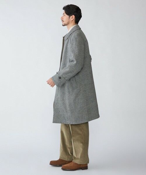 SHIPS / シップス その他アウター | SHIPS: ポリエステル/ウール ヘリンボーンツイード リバーシブル ステンカラー コート | 詳細25