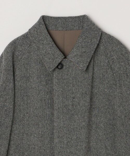 SHIPS / シップス その他アウター | SHIPS: ポリエステル/ウール ヘリンボーンツイード リバーシブル ステンカラー コート | 詳細30