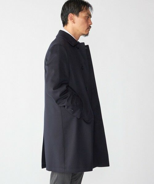 SHIPS / シップス その他アウター | SHIPS: ネイビー ウール ビーバー ステンカラー コート | 詳細7