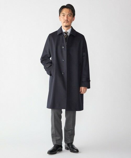 SHIPS / シップス その他アウター | SHIPS: ネイビー ウール ビーバー ステンカラー コート | 詳細8