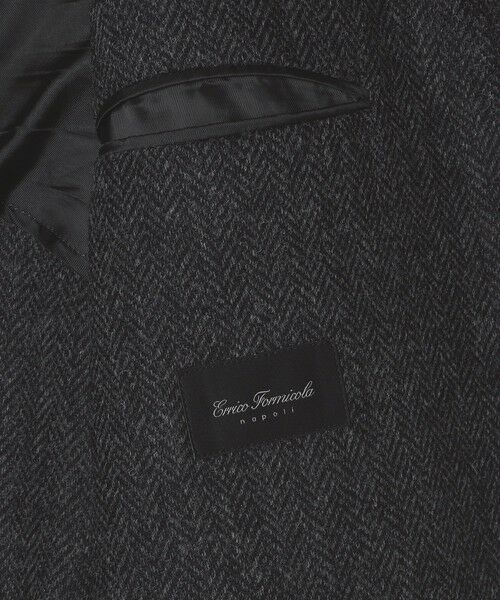 SHIPS / シップス その他アウター | 【 SHIPS別注】Errico Formicola: ヘリンボーン ツイード ステンカラーコート | 詳細10