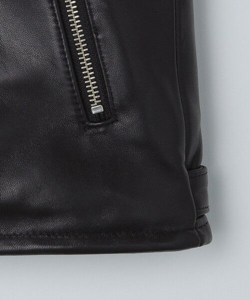 SHIPS / シップス レザーブルゾン・ジャケット | SHIPS: ラムレザー ダブル ライダースジャケット | 詳細15