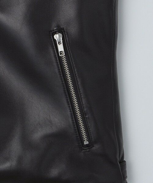 SHIPS / シップス レザーブルゾン・ジャケット | SHIPS: ラムレザー ダブル ライダースジャケット | 詳細16