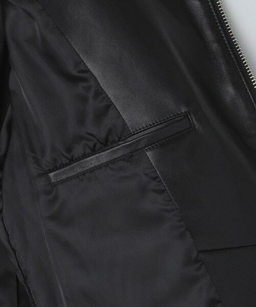 SHIPS / シップス レザーブルゾン・ジャケット | SHIPS: ラムレザー ダブル ライダースジャケット | 詳細19