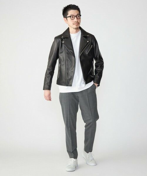 SHIPS / シップス レザーブルゾン・ジャケット | SHIPS: ラムレザー ダブル ライダースジャケット | 詳細2