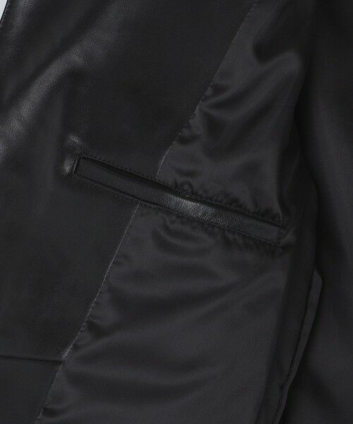 SHIPS / シップス レザーブルゾン・ジャケット | SHIPS: ラムレザー ダブル ライダースジャケット | 詳細20