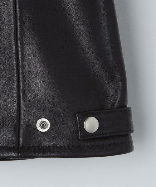 SHIPS / シップス レザーブルゾン・ジャケット | SHIPS: ラムレザー ダブル ライダースジャケット | 詳細23