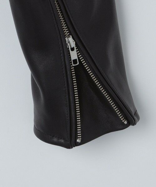 SHIPS / シップス レザーブルゾン・ジャケット | SHIPS: ラムレザー ダブル ライダースジャケット | 詳細24