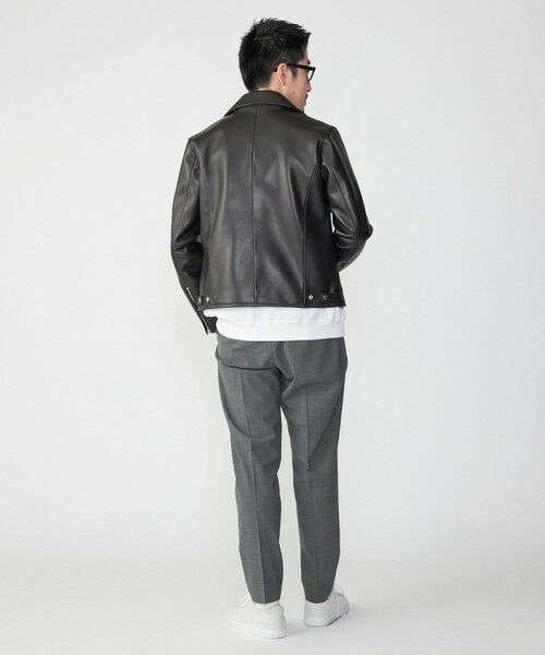 SHIPS / シップス レザーブルゾン・ジャケット | SHIPS: ラムレザー ダブル ライダースジャケット | 詳細4