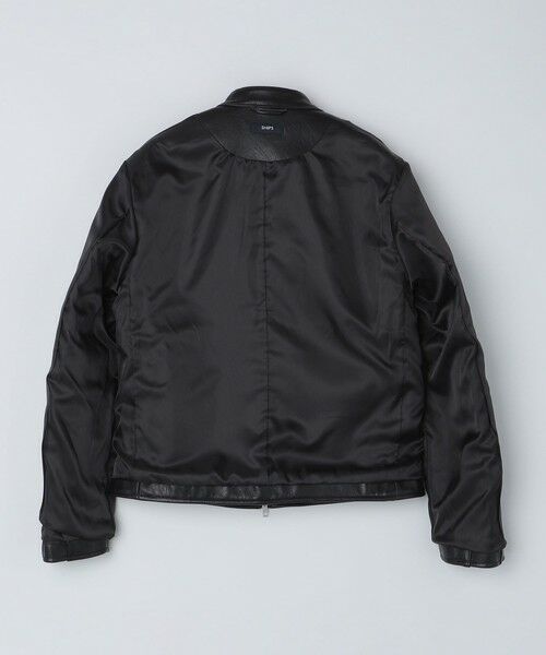 SHIPS / シップス レザーブルゾン・ジャケット | SHIPS: ラムレザー シングル ライダース ジャケット | 詳細25