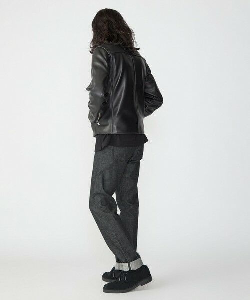 SHIPS / シップス レザーブルゾン・ジャケット | SHIPS: ラムレザー シングル ライダース ジャケット | 詳細4