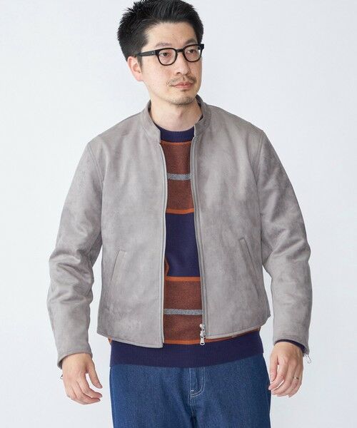 SHIPS / シップス その他アウター | SHIPS: ポリエステル フェイク スエード シングル ライダース | 詳細2