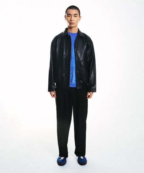 SHIPS / シップス その他アウター | City Ambient Products: 合成皮革 ショート ジップ ブルゾン | 詳細1