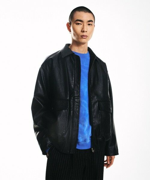 SHIPS / シップス その他アウター | City Ambient Products: 合成皮革 ショート ジップ ブルゾン | 詳細10