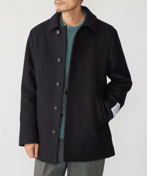 SHIPS / シップス その他アウター | SHIPS: S140 ウールシルク シングル ピーコート(ネイビー)