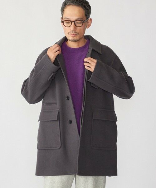 SHIPS / シップス その他アウター | SHIPS: S140 ウールシルク ステンカラー コート | 詳細5