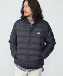 SHIPS / シップス ダウンジャケット・ベスト | 【WEB限定/SHIPS別注】TAION: ロゴワッペン ナイロン クルーネック インナーダウン カーディガン