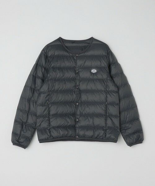 SHIPS / シップス ダウンジャケット・ベスト | 【WEB限定/SHIPS別注】TAION: ロゴワッペン ナイロン クルーネック インナーダウン カーディガン | 詳細5