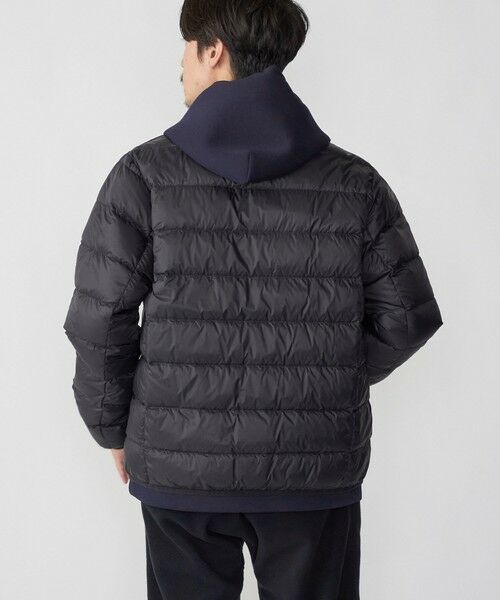 SHIPS / シップス ダウンジャケット・ベスト | 【WEB限定/SHIPS別注】TAION: ロゴワッペン ナイロン クルーネック インナーダウン カーディガン | 詳細15