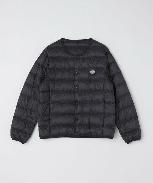 SHIPS / シップス ダウンジャケット・ベスト | 【WEB限定/SHIPS別注】TAION: ロゴワッペン ナイロン クルーネック インナーダウン カーディガン | 詳細15