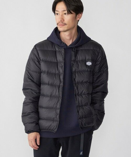 SHIPS / シップス ダウンジャケット・ベスト | 【WEB限定/SHIPS別注】TAION: ロゴワッペン ナイロン クルーネック インナーダウン カーディガン | 詳細11