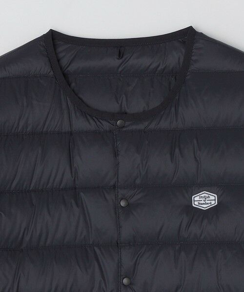 SHIPS / シップス ダウンジャケット・ベスト | 【WEB限定/SHIPS別注】TAION: ロゴワッペン ナイロン クルーネック インナーダウン カーディガン | 詳細20