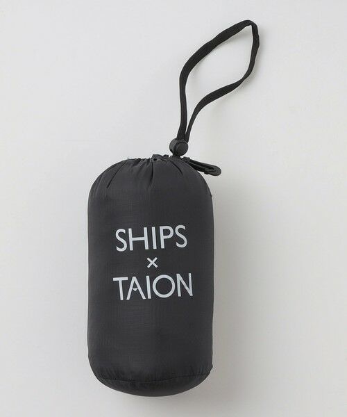 SHIPS / シップス ダウンジャケット・ベスト | 【WEB限定/SHIPS別注】TAION: ロゴワッペン ナイロン クルーネック インナーダウン カーディガン | 詳細27