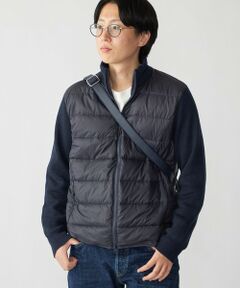 SHIPS / シップス ダウンジャケット・ベスト | 【WEB限定/SHIPS別注】TAION:〈手洗い可能〉ハイネック ダブルジップ ニットスリーブダウンジャケット
