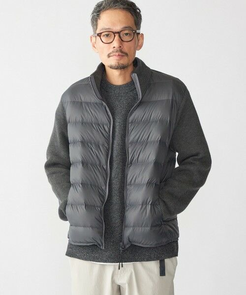 SHIPS / シップス ダウンジャケット・ベスト | 【WEB限定/SHIPS別注】TAION:〈手洗い可能〉ハイネック ダブルジップ ニットスリーブダウンジャケット | 詳細8