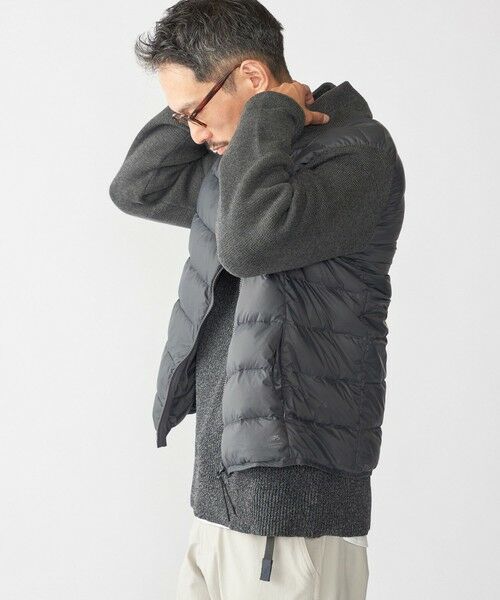 SHIPS / シップス ダウンジャケット・ベスト | 【WEB限定/SHIPS別注】TAION:〈手洗い可能〉ハイネック ダブルジップ ニットスリーブダウンジャケット | 詳細9
