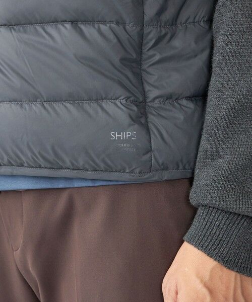 SHIPS / シップス ダウンジャケット・ベスト | 【WEB限定/SHIPS別注】TAION:〈手洗い可能〉ハイネック ダブルジップ ニットスリーブダウンジャケット | 詳細15